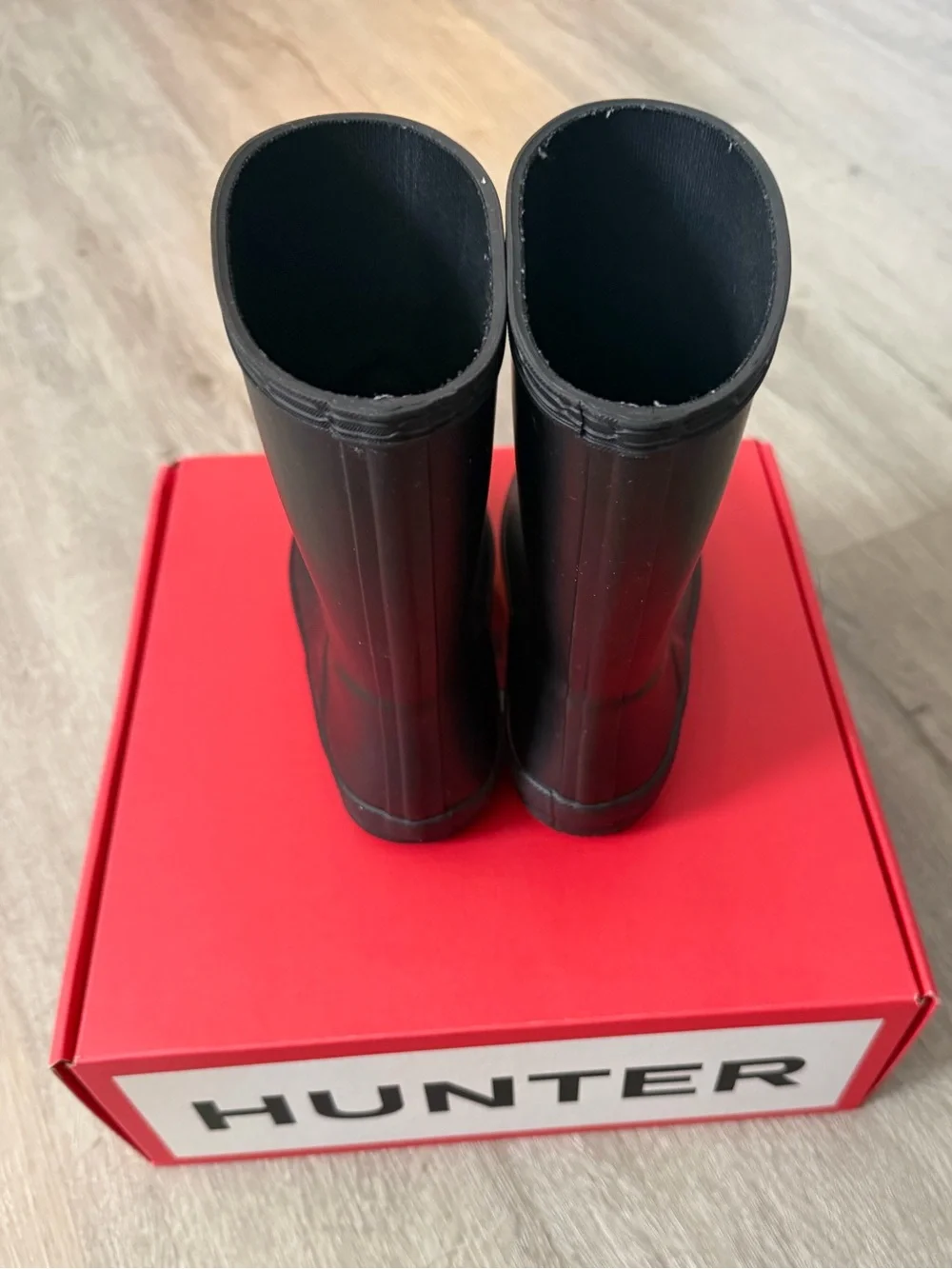 Hunter Kids Black Waterproof Rain Boots